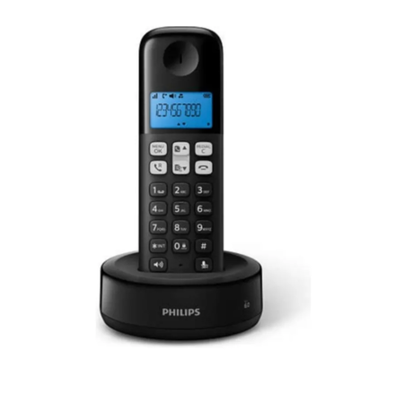 teléfono inalámbrico philips d131 color negro d1311b/77