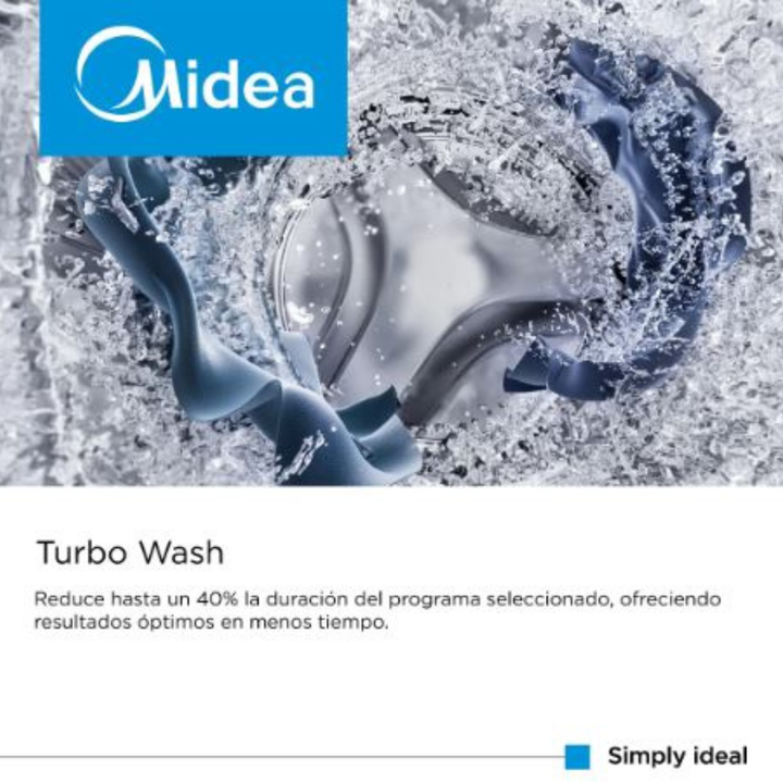 MIDEA LAVARROPAS C/SUPERIOR 7.5KG MLS-75GE04N SILVER - Vista 8