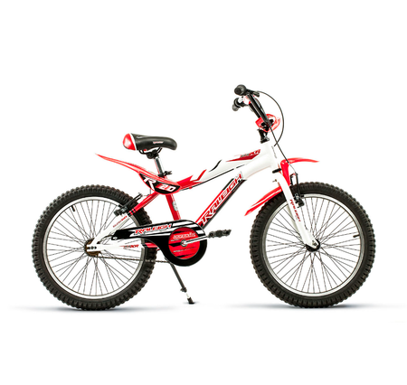 Bicicleta Raleigh MXR20- R.20"- Rojo/Blanco- Cuadro de aluminio_ Frenos V-Brake- 1Vel.