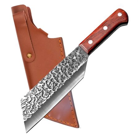 Cuchillo de Chef Forjado Cuk By Gadnic con Funda de Piel 