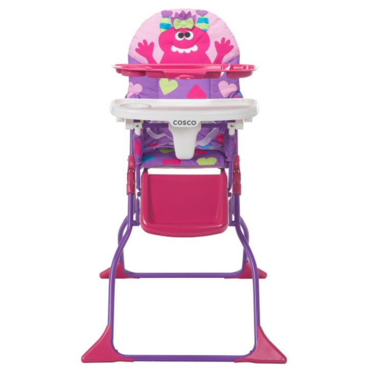 Silla de comer Cosco Simple Fold High Chair Rosa - Vista 3