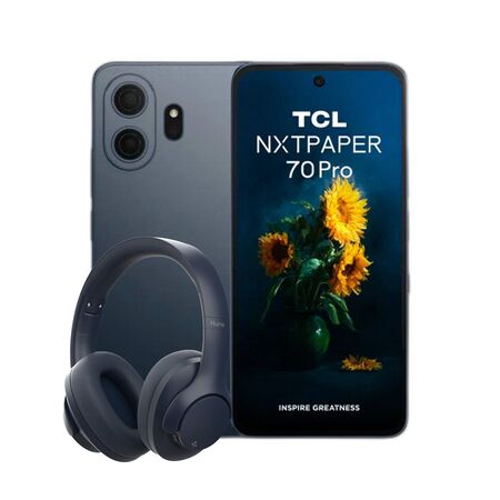 Combo TCL 70 NXT Paper 5G 8+256GB Stellar Blue + Auriculares Vincha Hune