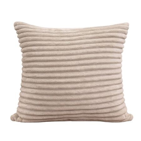 Almohadon CANELON 100% poliester 45x45 sillon cama nordico Latte