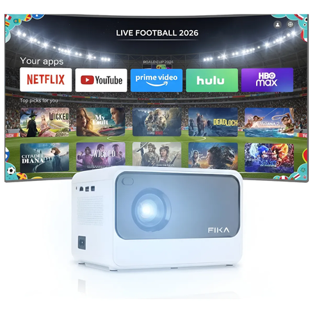 Mini Proyector Portátil 4k Fika P8 Hd 720p 8000 Lumens 170 ANSI Android Wifi 4k