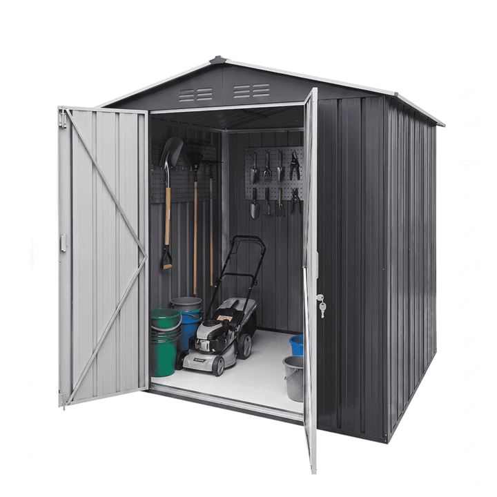 Cobertizo Depósito 181x195x151cm Noak Negro Acero Galvanizado - Vista 1