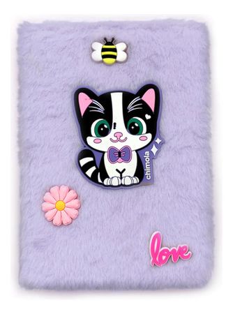 Chimola Cuaderno A5 Teddy Cat St38 Violeta