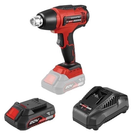Kit Completo Pistola De Calor Inalambrica 550°c 20v Daihatsu