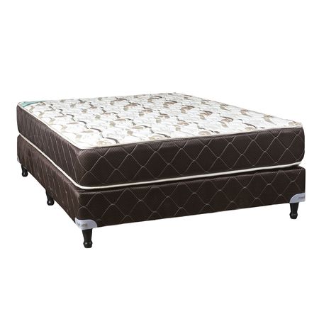 Sommier y Colchon Maxiking Esmeralda 2 Plazas y Media 140x190x26cm de Resortes Bonnell