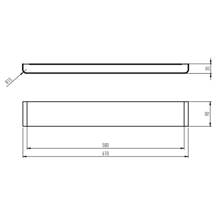 Aplique Exterior Bidireccional Momo 2 Luz Led Calida 36w Negro - Vista 5