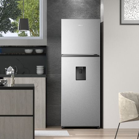 Heladera Hisense RT3N375NMC 379L No Frost Inverter Dispenser Inox
