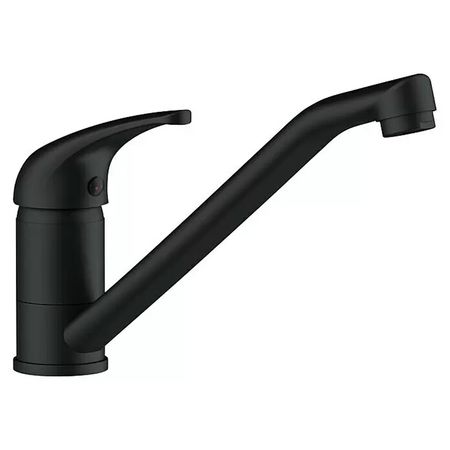 Grifería Canilla De Cocina Rieti Monocomando Negro Mate