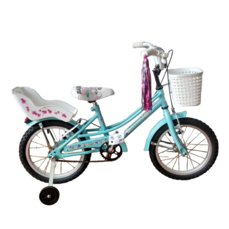 Bicicleta Bassano full 14 Niña celeste