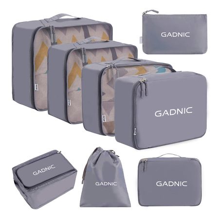 Set Organizadores de Viajes Gadnic 8 Piezas Ropa Zapatos Neceser