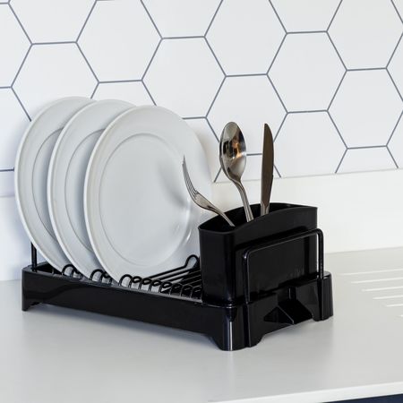 Escurridor Secaplatos Cubiertera 14 platos Metal Plastico Metaltru Prime Smart