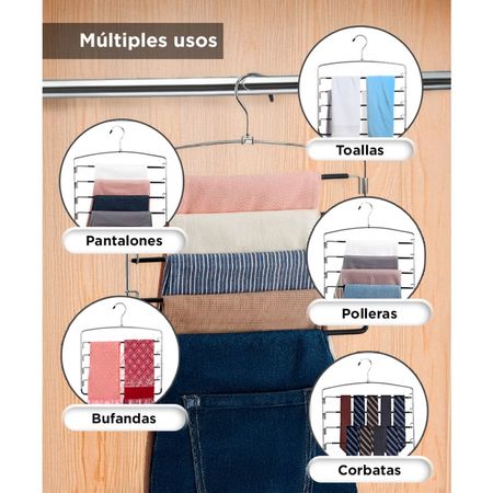 Percha para Pantalón Jean Gadnic PER4 Antideslizante 5 Pantalones