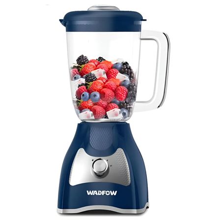 Licuadora Wadfow 500 Watts Jarra De 1,5 Lts Acero Inoxidable Azul
