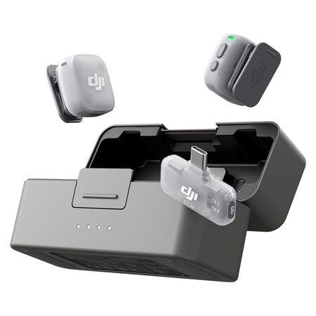 Micrófono Inalámbrico DJI Mic Mini 2 (2 TX + 1 Receptor para Celular USB-C + Estuche de Carga)