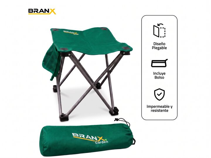 Banquito Banco Branx Camping Plegable Portatil Banqueta - Vista 1