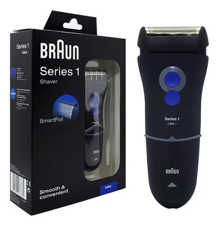 Afeitadora Braun Series 1 130S Lavable Cortapatillas Smartfoil  220V 