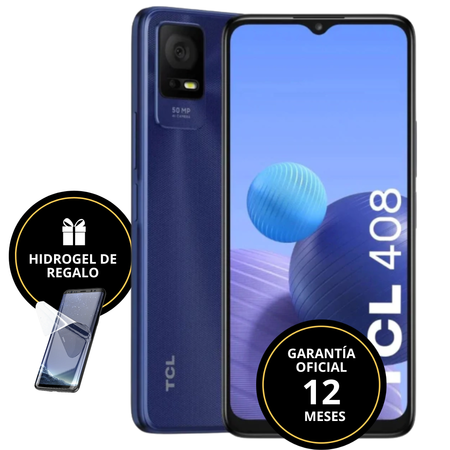 TCL 408 ROM 64GB RAM 4GB (C:AZUL NACIONAL)