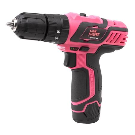 Taladro Percutor Dowen Pagio Atornillador Bateria 10Mm 12V Pink