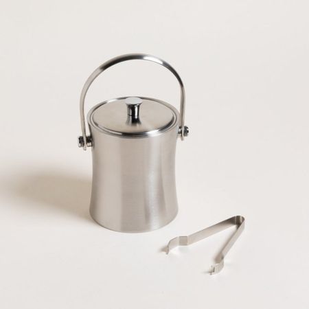 HIELERA CONCAVA DE ACERO INOXIDABLE 1000 ML