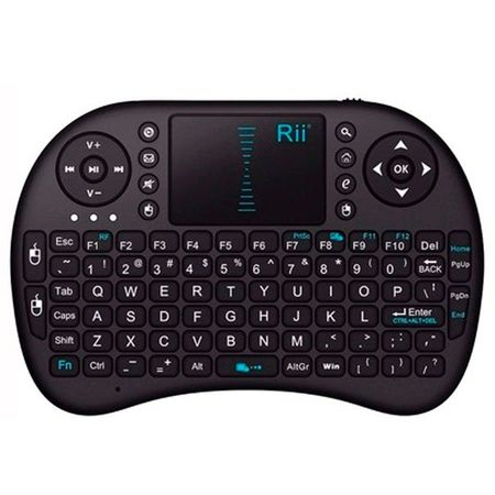 Mini Teclado Inalambrico Usb Smart Tv Box Ps3 Pc Touchpad - Negro