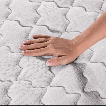 Colchon y Sommier Serta Indiana 1 Plaza y Media 100x190x24cm Resortes Bonnell y Espuma Firme