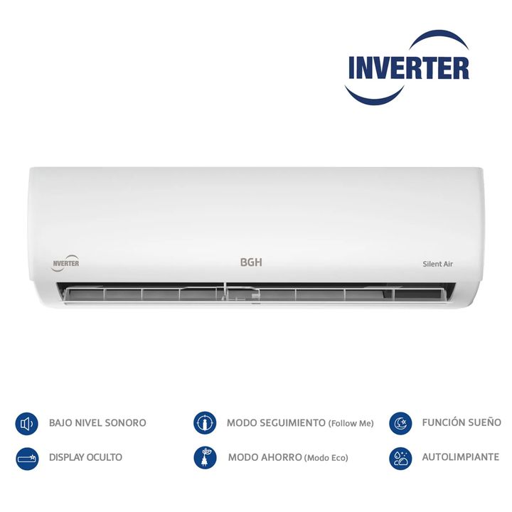 Aire Acondicionado Split BGH Inverter 6500w BSI65WCLW Frio/Calor - Vista 2