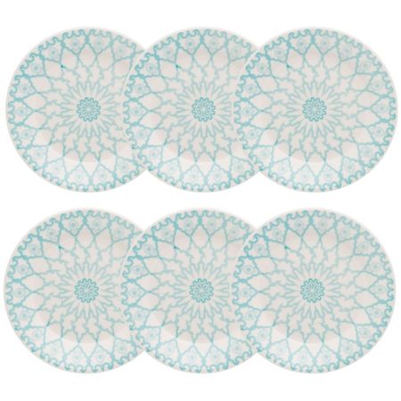 SET X 6 PLATOS POSTRE 18CM MANDALA OXFORD