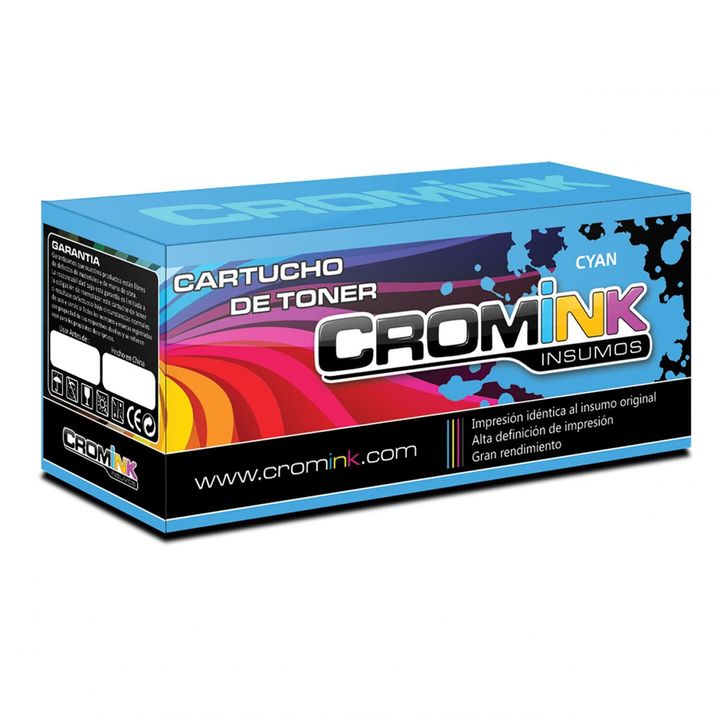 CROMINK TONER ALT. HP CC531A CYAN - Vista 1