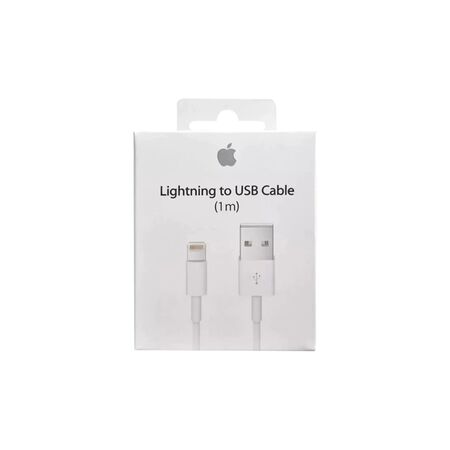 CABLE APPLE IPHONE LIGHTENING A USB 1M (C:BLANCO MD818ZMA)