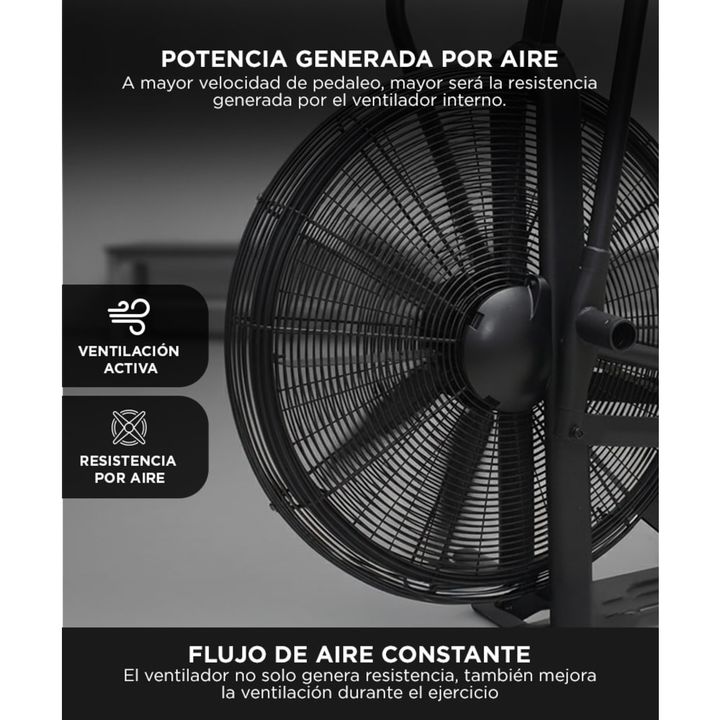 Bicicleta Fija de Aire Gadnic Air Bike - Vista 5