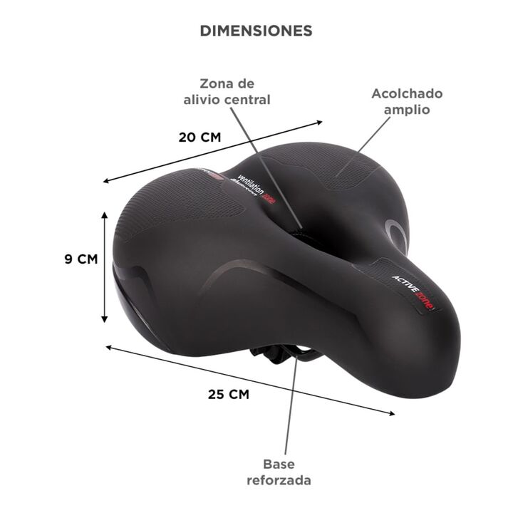 Asiento de Bicicleta Gadnic Mtb Suave Cómodo Anti Prostático - Vista 6
