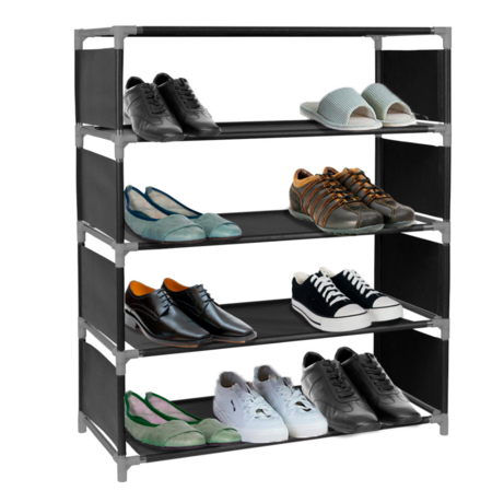 Organizador De Zapatos Negro Gadnic de Tela 