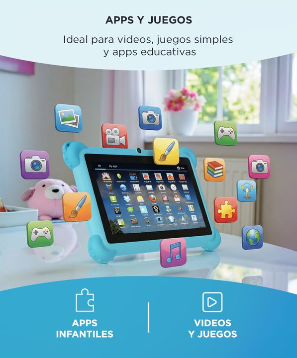 Tablet Digital Gadnic 1GB RAM 8GB Android 7 Pulgadas - Vista 3