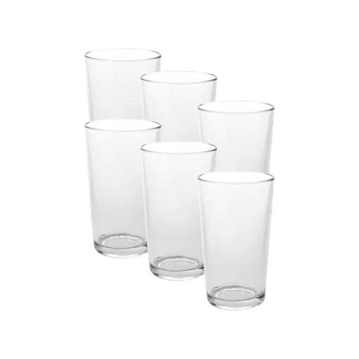 Set Durax de 6 Platos Playos Milano con 6 Vasos Nilda 350 cc Transparentes - Vista 2