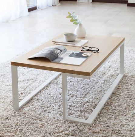 Mesa baja Nilo de diseo - blanco brilloso LI-MB5P1RA