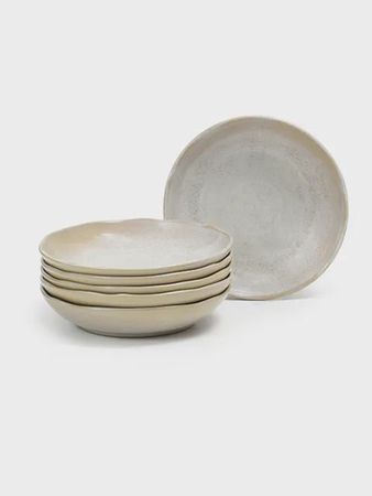 Set 6 Platos Hondos 22.5cm Bio Avant Garde Stoneware 830ml