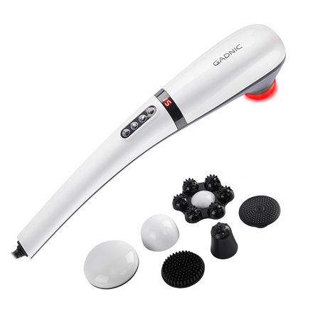 Masajeador Gadnic MAS28 De Mano Cuerpo Completo 6 Velocidades Terapia De Calor