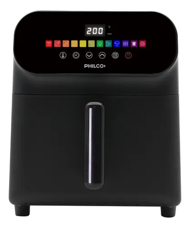 Freidora De Aire Philco 9 Litros 2000w Digital Negra Negro