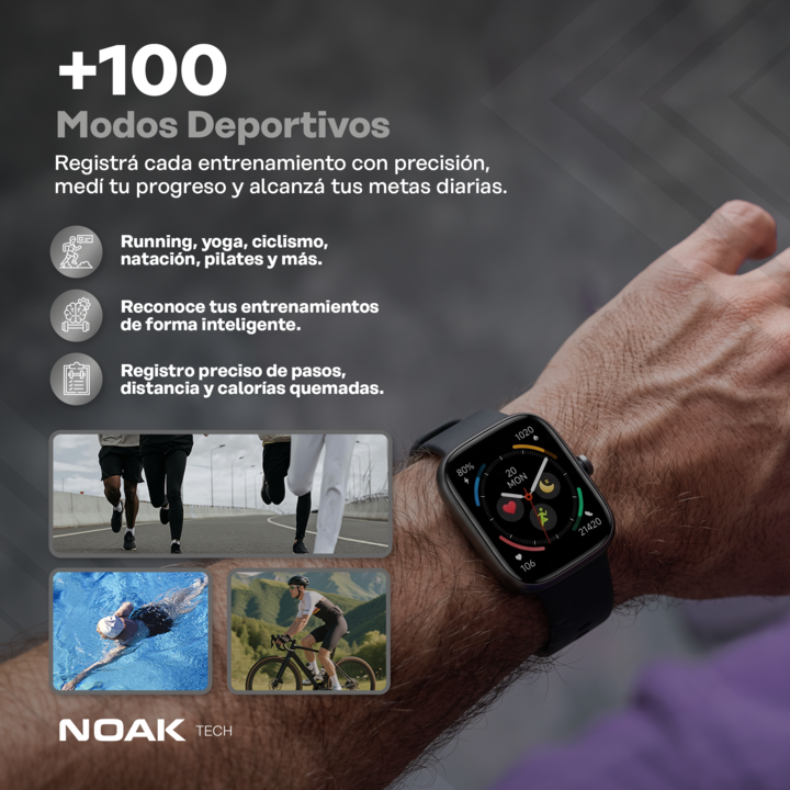 Smartwatch Noak M29 Plus 1.83TFT-LCD IP67 - Vista 5
