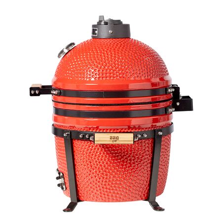 Parrilla Kamado Bbq Grill Kadu K15 Ahumador Ceramico Rojo Rojo