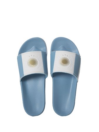Ojotas Bagunza Argentina Retro Titular Mujer Moda Celeste