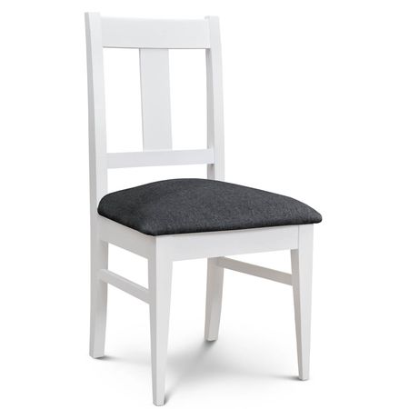 Silla de Comedor Euro lustre Blanco Tapizado Shot Nickel Espacity