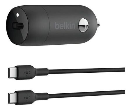 Cargador de Auto Belkin PPS 30w USB C + Cable USB C