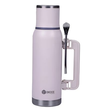 Termo Onebox Ob-t10 Set Matero Porta Bombilla Pink White Rosa Claro