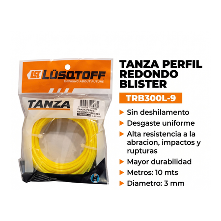 Tanza Lüsqtoff Redonda 3mm 15m TRB300L-9