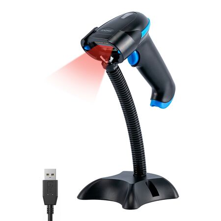 Lector de Código de Barras Gadnic Inalámbrico USB Memoria Interna + Soporte