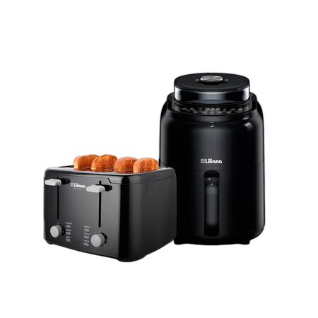 Combo Freidora Aire Liliana 4.5L 1500W + Tostadora Liliana 7 Niveles 900W